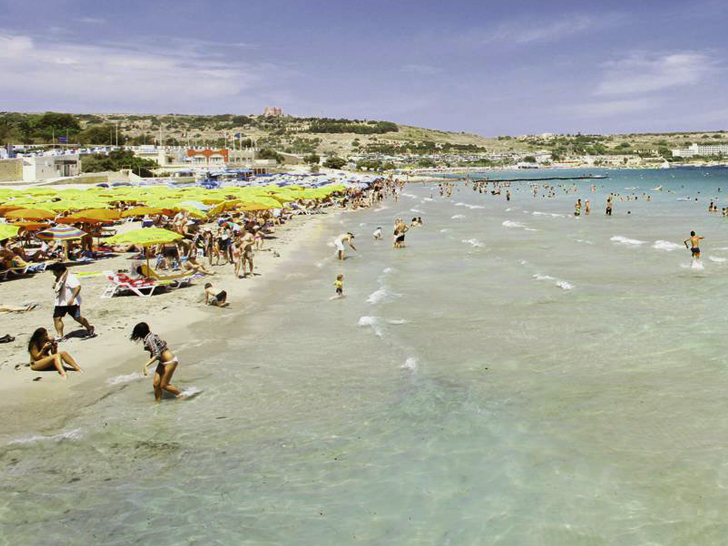 Залив Меллие - лучшие пляжи Мальты