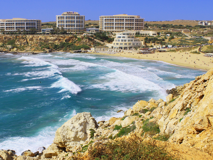 Золотая бухта - лучшие пляжи Мальты